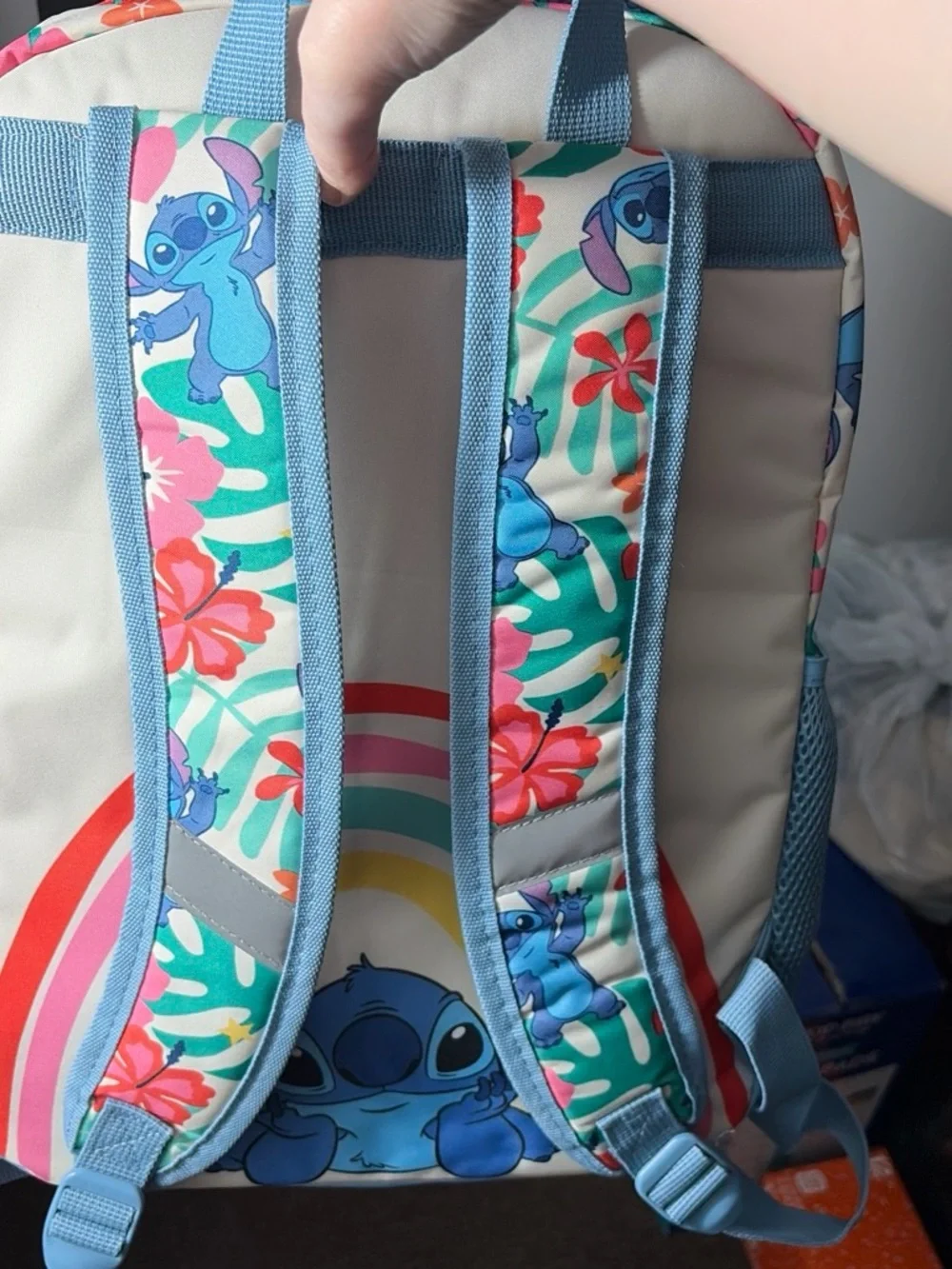 Blue Kids Backpack - Cute Character Lunch Bag Combo